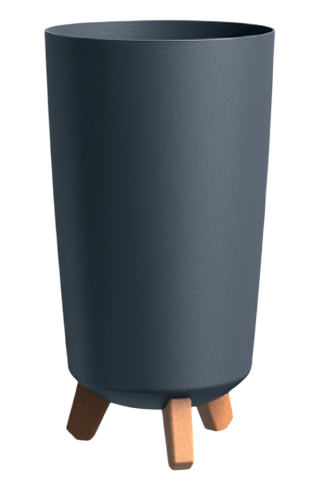 Горшок на ножках GRACIA TUBUS SLIM Антрацит Н-44см D-24см