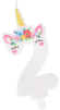 Свеча Цифра 2 Единорог Арт-9561