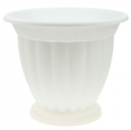 Горшок Гречинка 2лит Белый D-20см на ножке