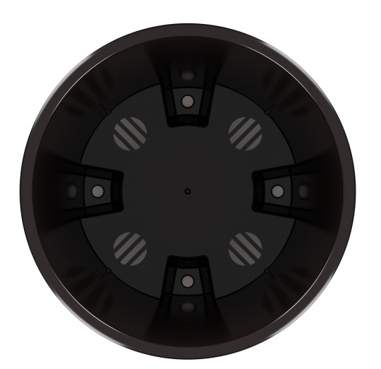 Горшок Лея 3,6лит Серый (с дренажной системой)