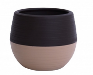 Горшок Дуэт 0,5лит Шоколад-Кофе с молоком (Ангарск) (с дренажной системой)