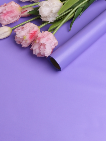 Пленка матовая однотонная Идеал Сиреневый Классик 60см/10м Пленка матовая однотонная Идеал Сиреневый Классик 60см/10м