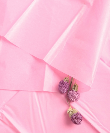 Бумага листами Тишью 50*66см Розовая (1уп/10шт) ЦЕНА за лист