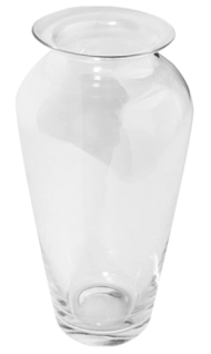 Ваза стеклянная Мальвина D-14,8см/Н-28,5см Арт-2409