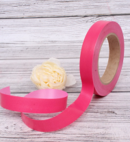 Лента Простая 2см*50ярд Двухцветная Брусника-Лаванда