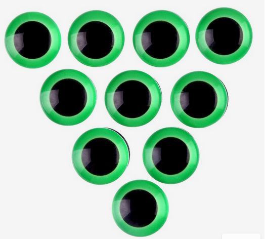 Набор Глазки на клеевой основе 18мм*10шт Арт-9408471 ЦЕНА ЗА НАБОР