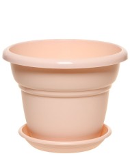 Горшок Милано 1,6лит D-17см Пудра с поддоном