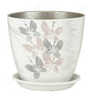 Кашпо Бутон №-РС-09 Роспись Вальс №-3 18см-3,8л Кашпо Бутон №-РС-09 Роспись Вальс №-3 18см-3,8л