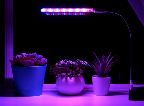 Фитолампа светодиодная от USB на гибкой ножке 3Вт Арт-5116945