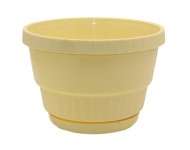 Горшок Крокус классик 170мм Желтый с поддоном высота 13см