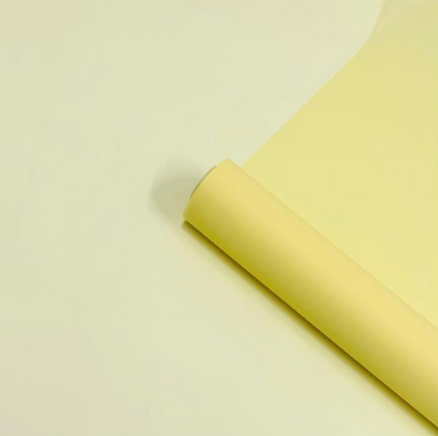Пленка матовая Лайт Сливочно-Жёлтая 58см/400гр
