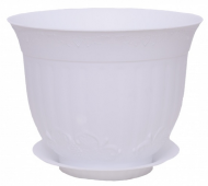 Горшок Ангара 1,5лит Белый с поддоном