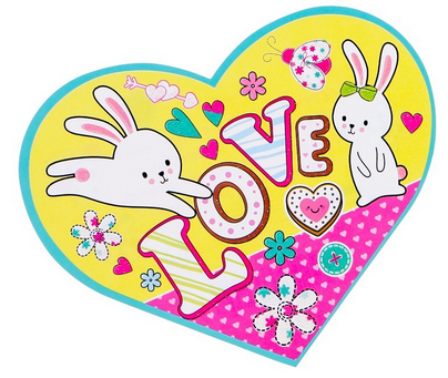 Валентинка Love Арт-7-06-14082 20шт