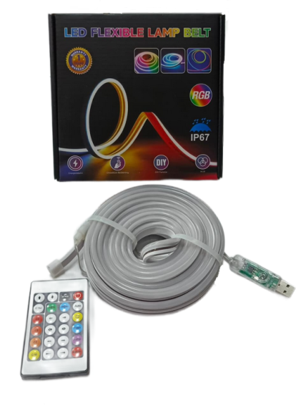 Электрогирлянда Дюралайт 5м Разноцветная Арт-3471 (от USB с пультом)