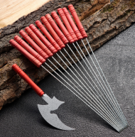 Набор шампуров Спиц 12шт*21см с Ножом Арт-101030989