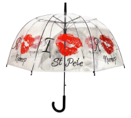 Зонтик-трость Женский Прозрачный (Н-80см)