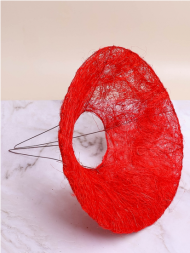 Каркас для букета 25см Сизаль Гладкий Красный