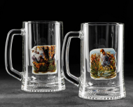 Бокалы Пивные Охота-Рыбалка Набор 2шт*500мл Арт-1376456