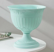 Горшок вазон на ножке Ангара 12лит Зелёный