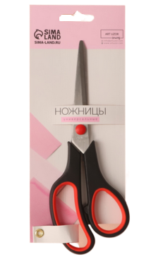 Ножницы 190мм Черно-Красные Арт-1039-D