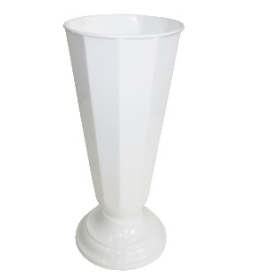 Колба для цветов Восьмигранная Белая 190мм (2)