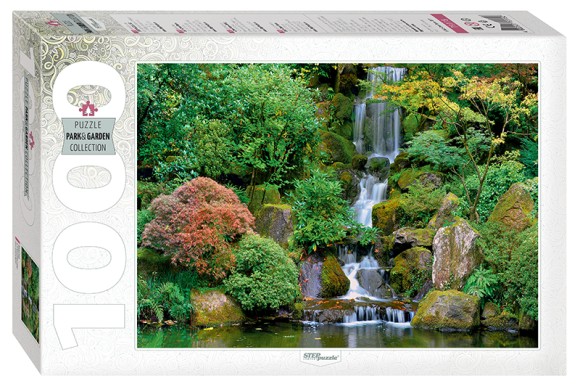 Мозаика Puzzle 1000 Водопад в Японском саду 79115