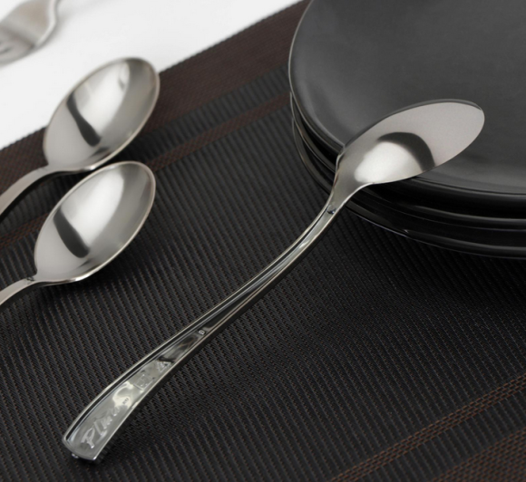 Ложки пластиковые столовые Серебро 6шт*17,5см Арт-6910460