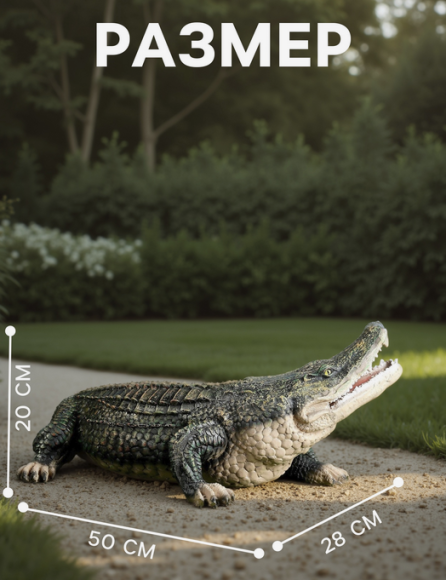 Фигурка Крокодил 50см Арт-1090100