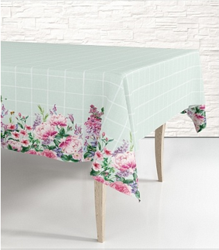 Скатерть одноразовая Мятное утро 120*180см Арт-55759