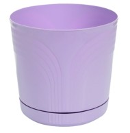 Горшок Корад 120мм Сиреневый с поддоном высота 11см Горшок Корад 120мм Сиреневый с поддоном высота 11см