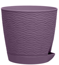 Горшок Блюз 1,5лит Сливовый Арт-9041 с прикорневым поливом