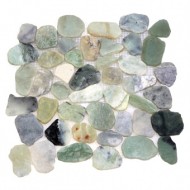 Каменная мозаика MS-9004-BC WB МРАМОР зеленый круглый