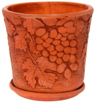 Кашпо Виноград №-3 (ЗОЛОТОЕ) D-19см