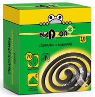 Спирали Nadzor 10шт (1уп/60шт) 1 ЭТАЖ