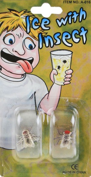 Прикол лед с насекомыми 453875