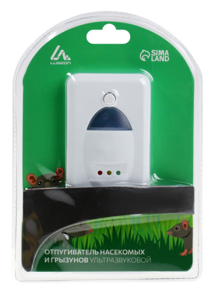 Отпугиватель от Крыс и мышей Ультразвуковой Luazon LRI-07 (1уп/100шт) 200м2 Отпугиватель от Крыс и мышей Ультразвуковой Luazon LRI-07 (1уп/100шт) 200м2