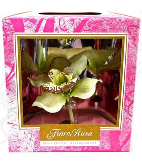 Коробочка для Орхидей Розовая с пробиркой