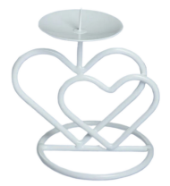 Подсвечник Валентин 3 Белый