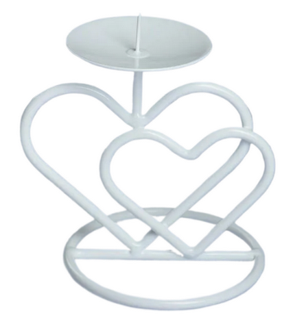 Подсвечник Валентин 3 Белый