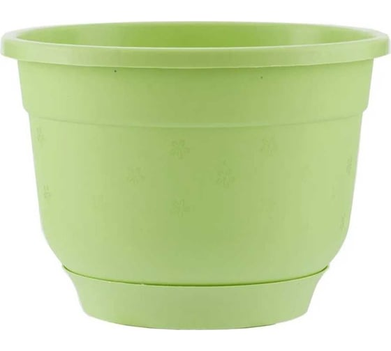 Горшок Флокс 1,5лит Салатовый с поддоном (D-160мм)