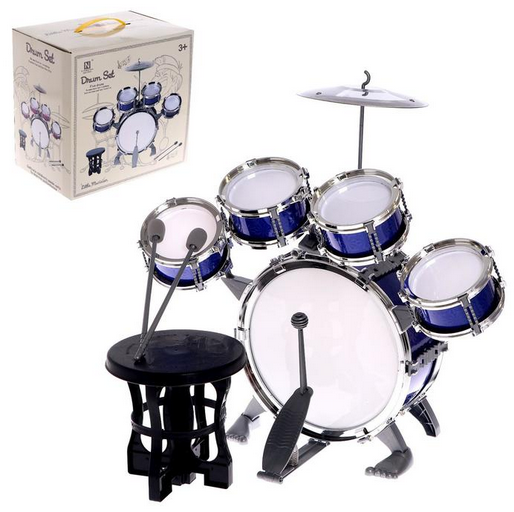 Барабанная установка Басист 5 барабанов Арт-5246446