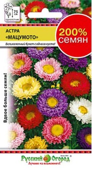 Цветы Астра Мацумото 200% ЦВ/П (РУССКИЙ ОГОРОД) 0,5гр однолетник до 75см Цветы Астра Мацумото 200% ЦВ/П (РУССКИЙ ОГОРОД) 0,5гр однолетник до 75см