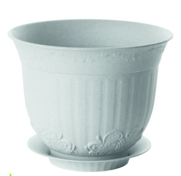 Горшок Ангара 7лит Белый с поддоном