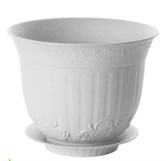 Горшок Ангара 7лит Белый с поддоном