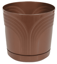 Горшок Корад 120мм Бронза с поддоном высота 11см