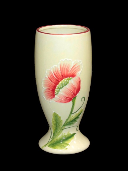 Ваза керамическая Мак Горло широкое Арт-J64,66-a40 Н-29см