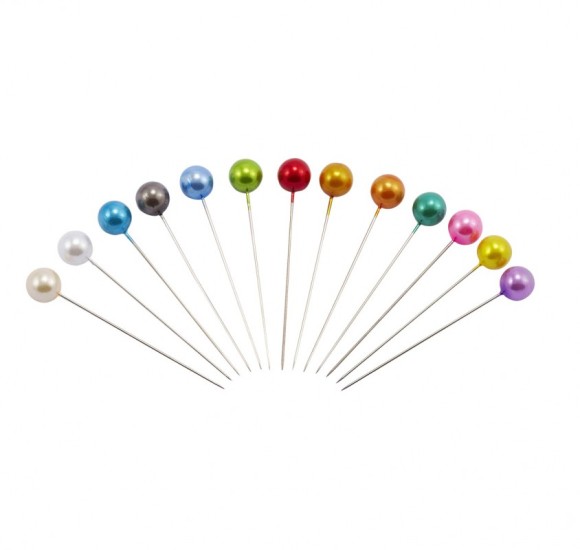 Булавки Корсажные 5см с бусинкой, розовый (144шт) Булавки Корсажные 5см с бусинкой, розовый (144шт)