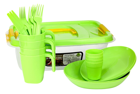 Набор посуды для Пикника ШашлыЧОК на 4 персоны Арт-2426/13