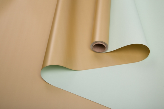 Пленка матовая двухсторонняя Золото/Мятная 58см*10м Пленка матовая двухсторонняя Золото/Мятная 58см*10м