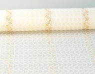 Сетка Рабица Кремовая с золотой полосой 53см*5,5м